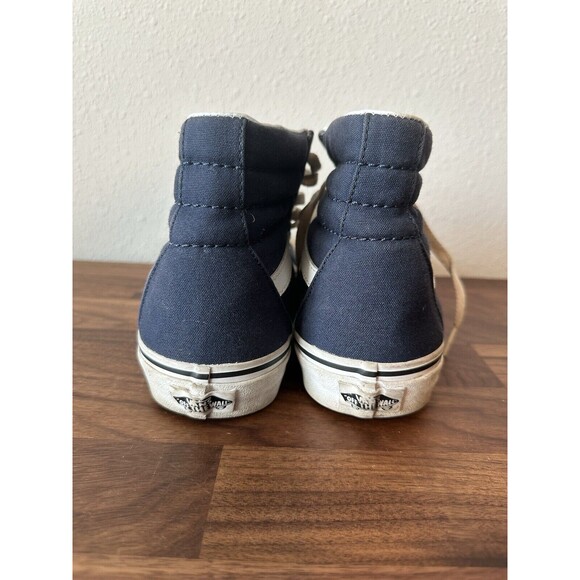 Vans High Top Sneakers Women's Size 10 Men's Size 8.5 Navy Shoes - Picture 5 of 10